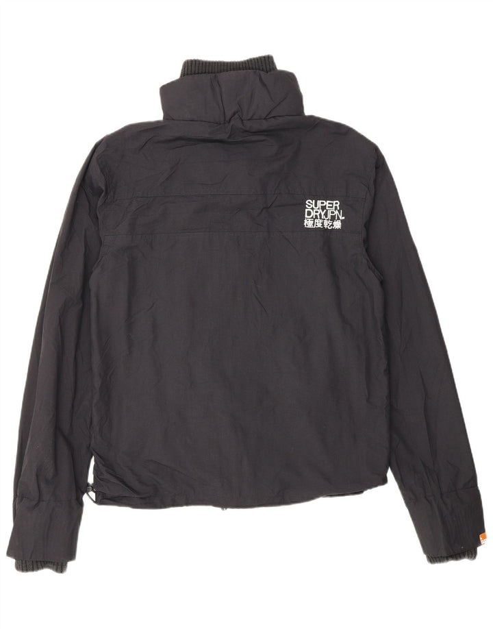 Superdry Veste de pluie Windcheater Graphic pour femme UK 14 Medium Noir Nylon