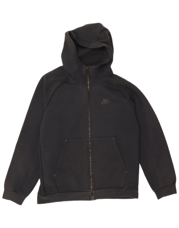 Nike Sweat à capuche zippé pour homme en coton noir moyen