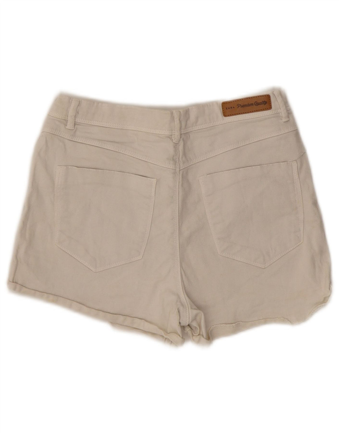 Zara Short en jean Trafaluc pour femme EU 38 Small W28 Blanc