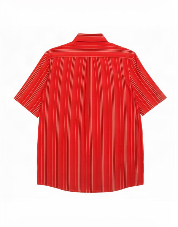 Levi's Chemise à Manches Courtes Homme Small Rouge Rayé Coton