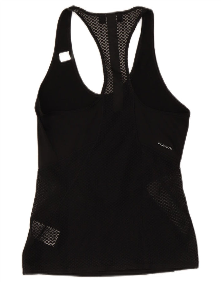 REEBOK Débardeur Femme UK 4 XS Noir Polyester