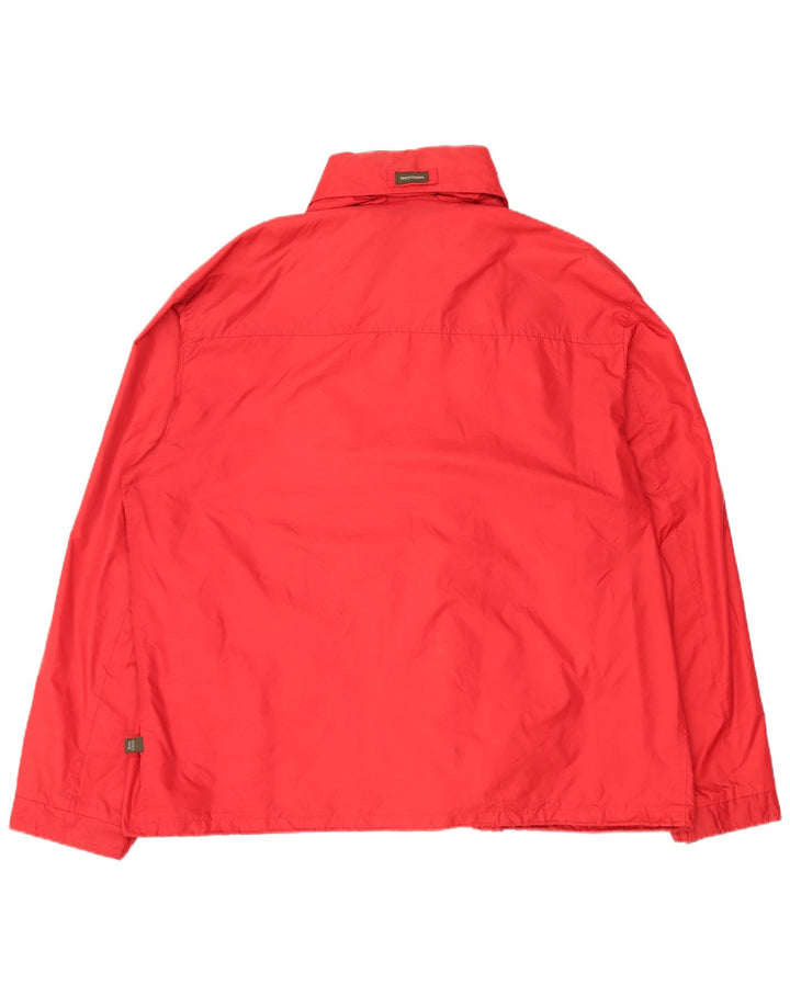 HENRY COTTONS Veste de Pluie à Capuche Homme IT 56 3XL Rouge Polyamide