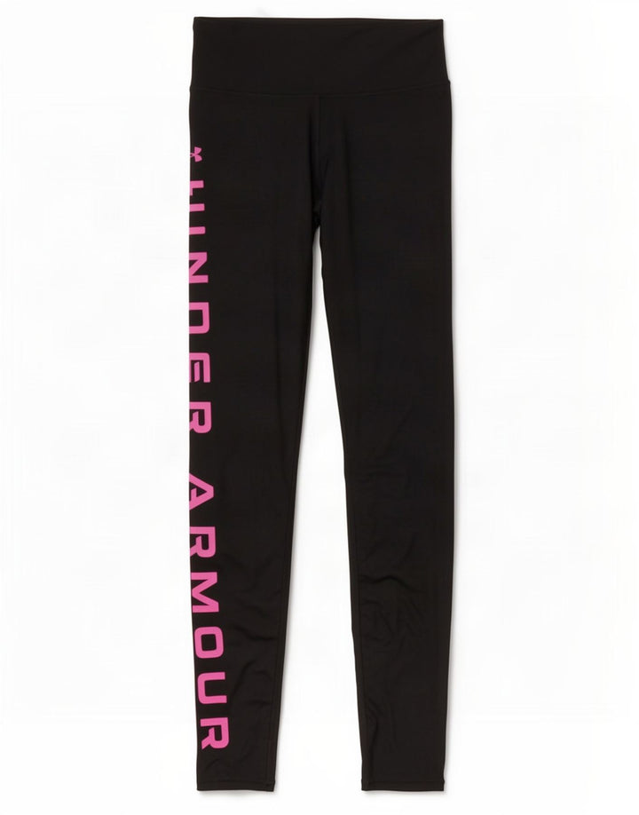 Under Armour Legging de compression graphique pour femme UK 8 Small Noir Polyester