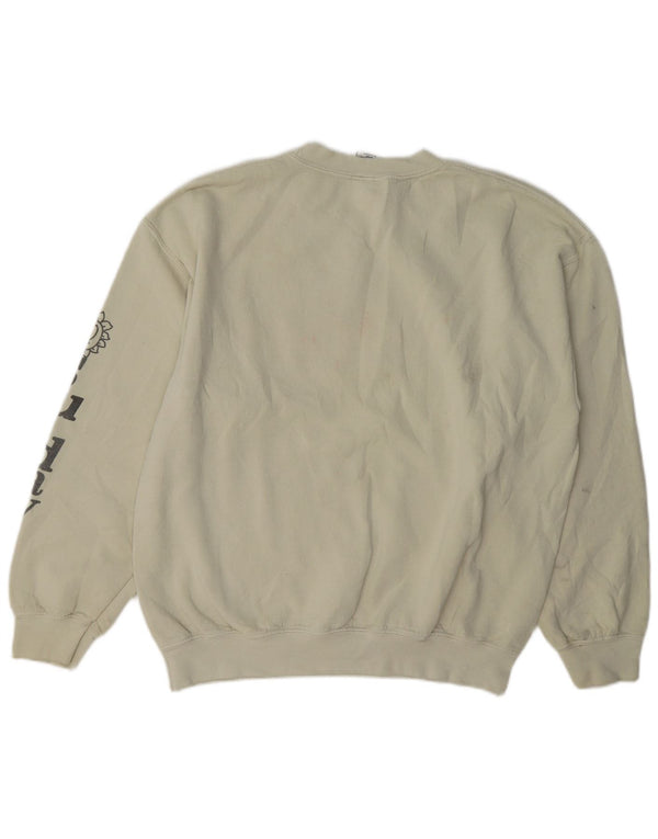 Urban Outfitters Sweat-shirt surdimensionné graphique pour femme, petit, beige