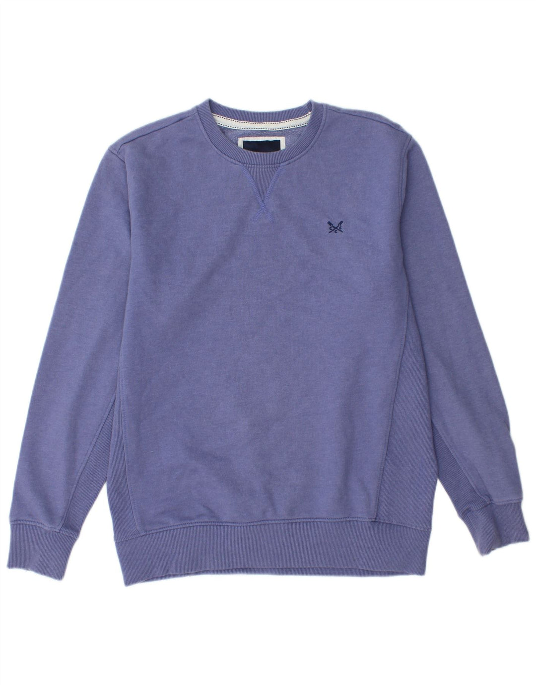 CREW CLOTHING Sweat-Shirt Homme Violet Moyen Coton