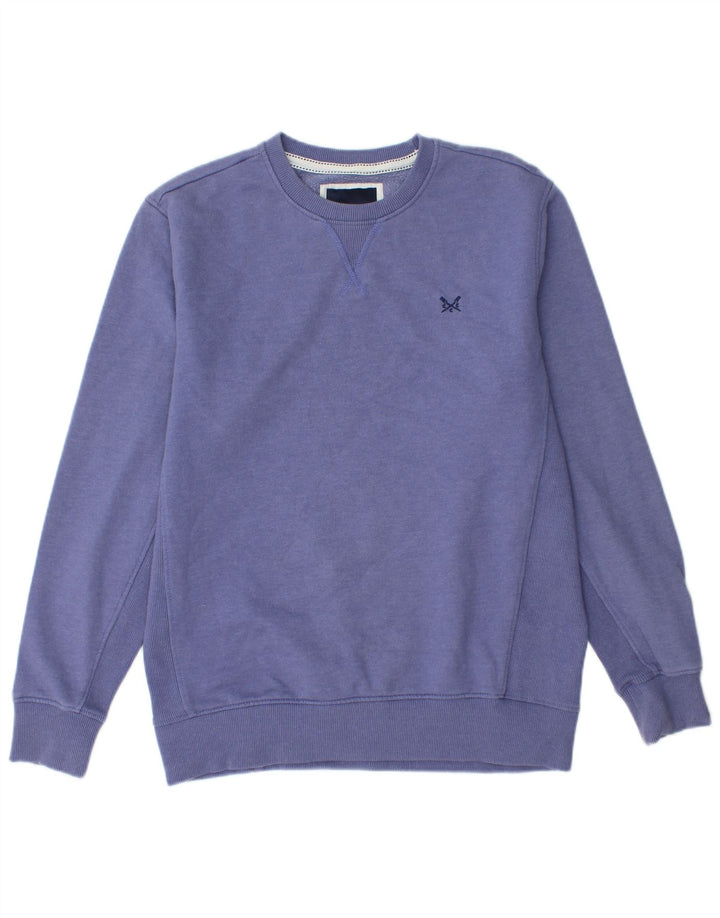 CREW CLOTHING Sweat-Shirt Homme Violet Moyen Coton