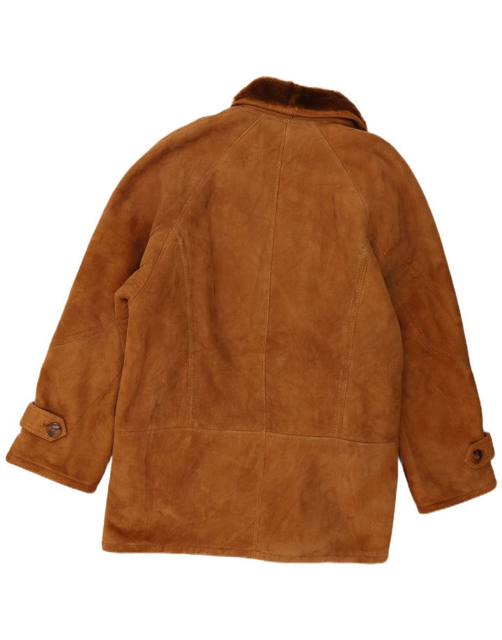 veste en peau de mouton vintage pour hommes IT 54 2XL Marron