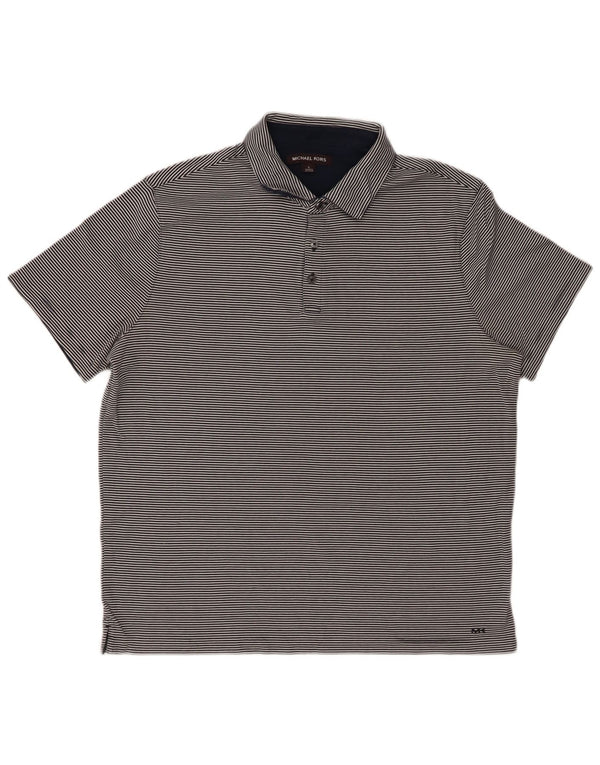 MICHAEL KORS Polo Homme Grande Rayure Bleu Marine