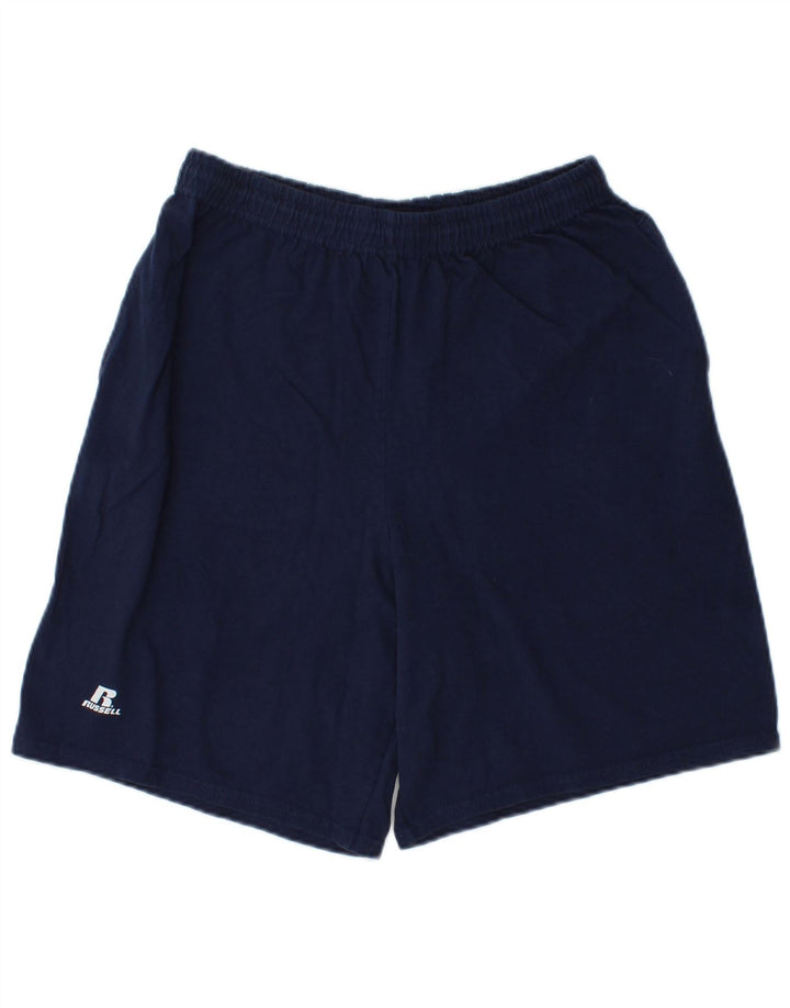 RUSSELL ATHLETIC Short de Sport Homme Coton Bleu Marine Moyen