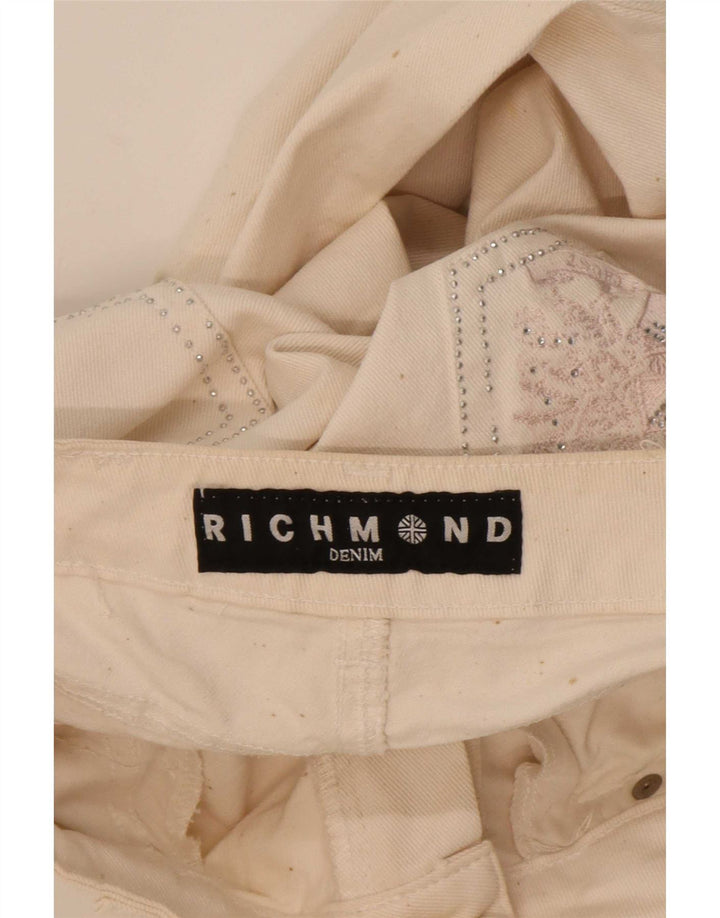 Jean droit femme Richmond W29 L33 coton blanc