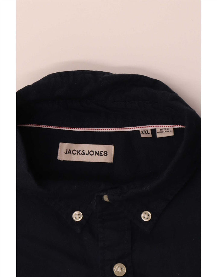 Jack & Jones Chemise Homme 2XL Bleu Marine Coton
