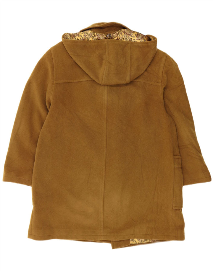 Tadon Duffle Coat à capuche pour homme IT 50 Large en laine vierge marron