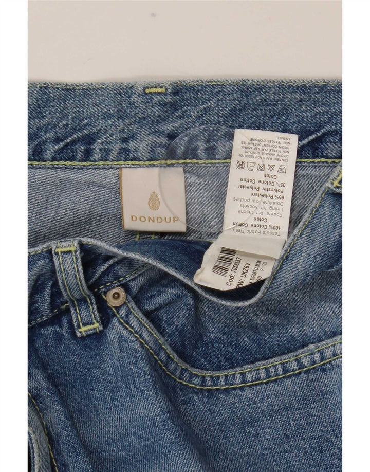 Dondup Jean droit vieilli femme W27 L28 coton bleu