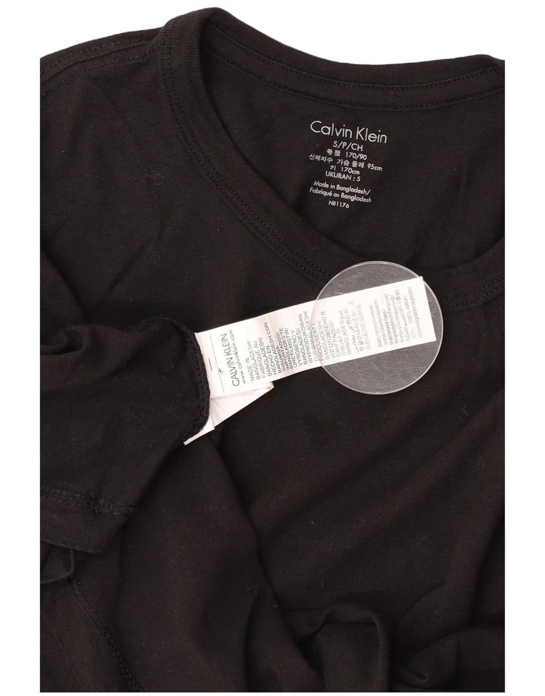 Calvin Klein T-Shirt Homme Petit Noir Coton