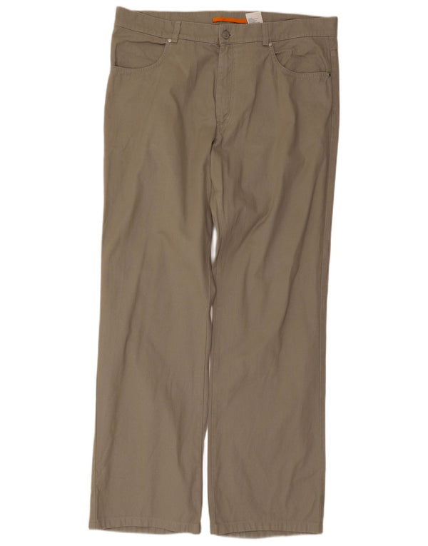 Timberland Pantalon décontracté droit pour homme W38 L31 Gris Coton