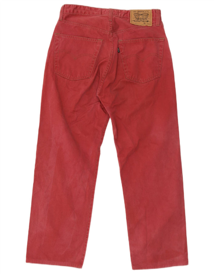 Levi's Jean Droit 401 Homme Rouge W31 L26 Coton