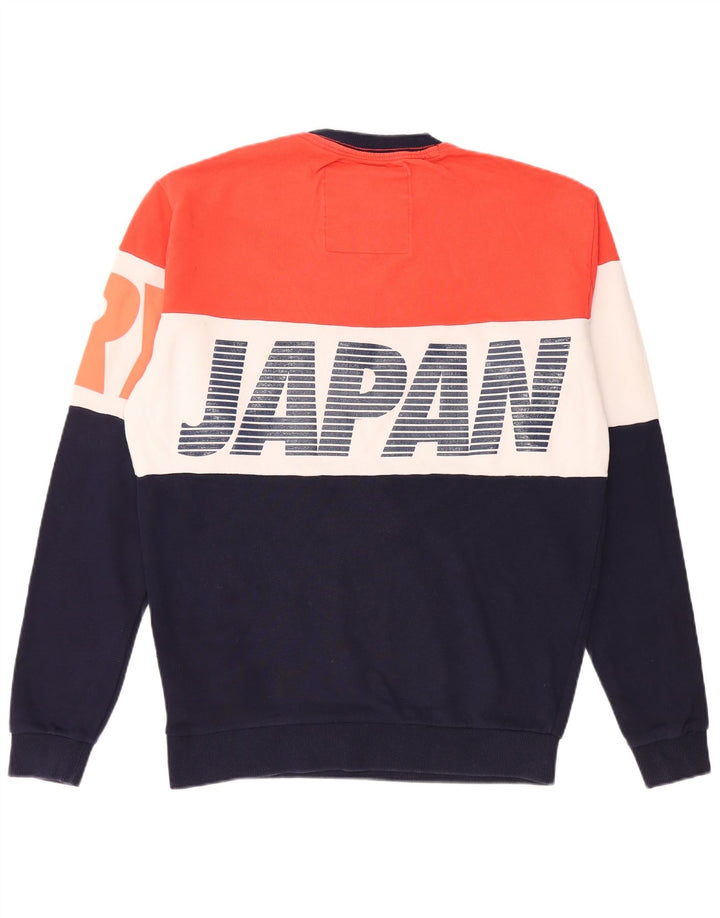 SUPERDRY Sweat-shirt coupe ample pour homme, petit color block multicolore