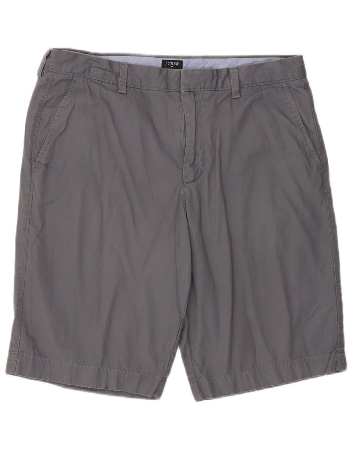 J. CREW Short chino Rivington W34 pour homme en coton gris moyen
