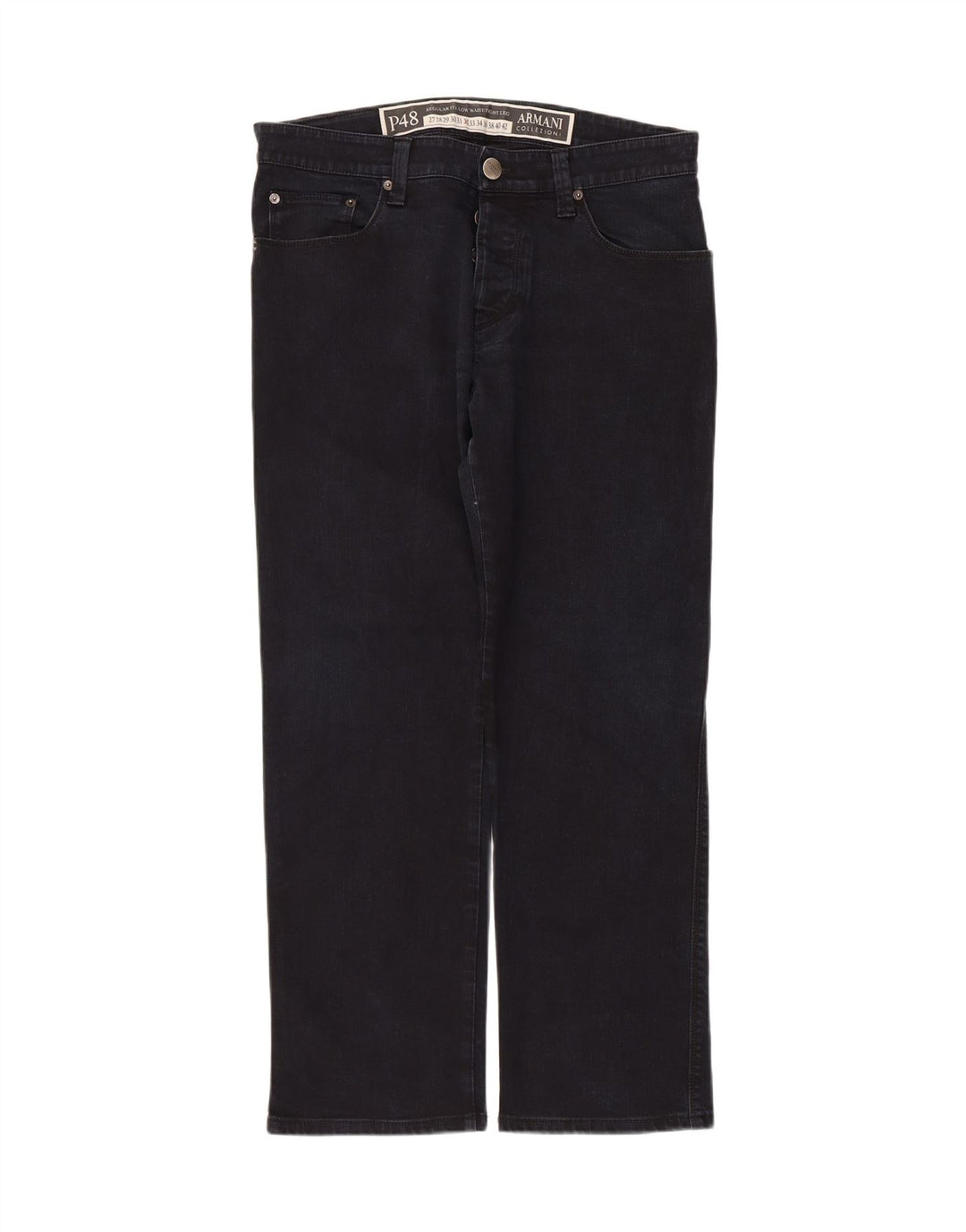 Armani Jean droit W32 L27 homme bleu marine
