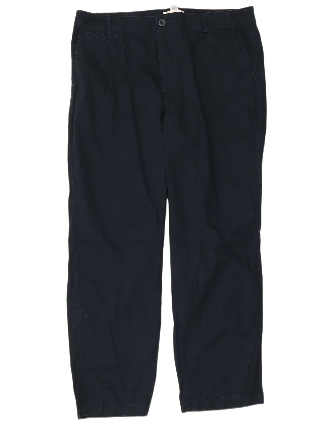 CALVIN KLEIN Pantalon Chino Droit Homme W36 L30 Bleu Marine Coton