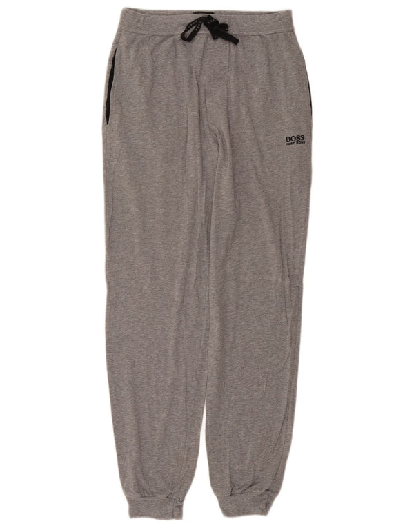 Hugo Boss Pantalon de survêtement Joggers Small Gris Coton Homme