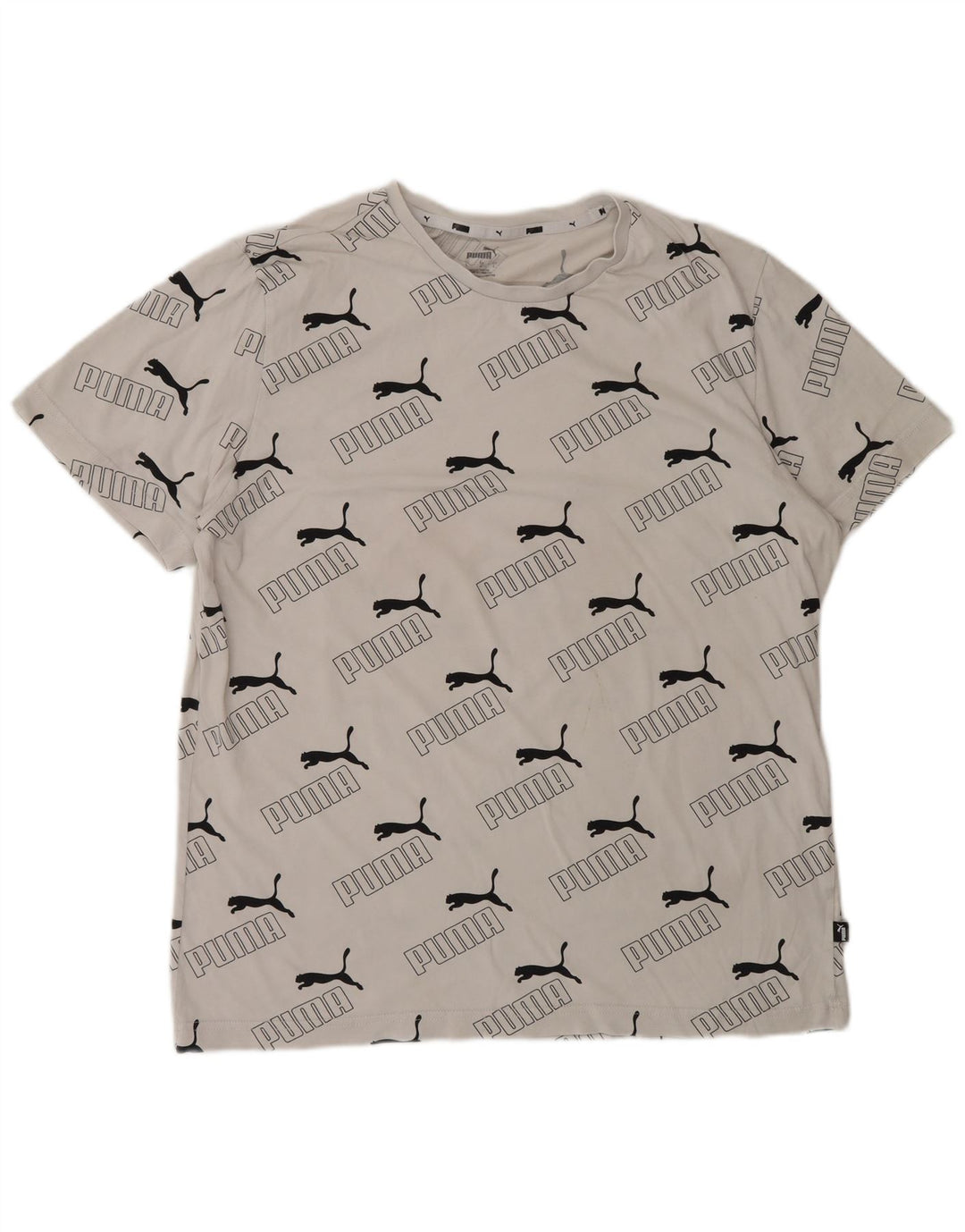 Puma T-Shirt Graphique Homme Blanc Taille L