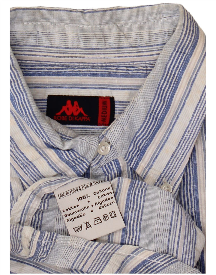 KAPPA Chemise Homme Bleu Moyen Rayé Coton
