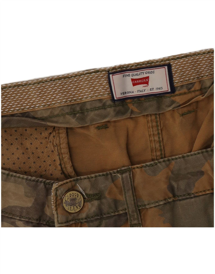 Carrera Short Cargo W38 XL Kaki Camouflage Homme