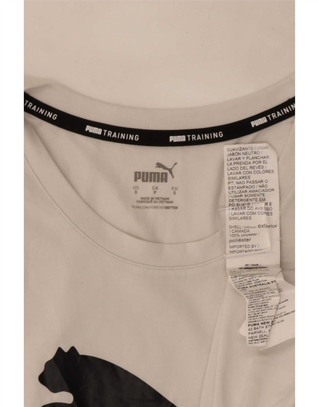 Puma Débardeur Graphic Homme Petit Blanc Polyester