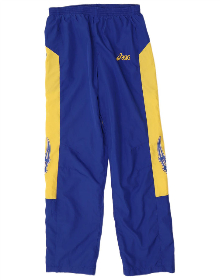 Asics Survêtement complet graphique pour hommes, grand bleu, polyester color block