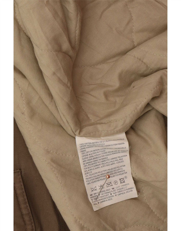 Levi's Parka à capuche pour homme UK 40 Large Beige Coton