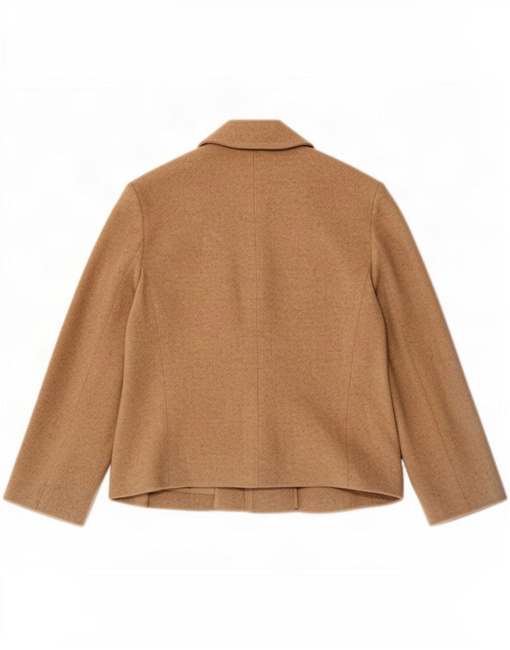 Cerruti Veste Blazer 2 Boutons Femme EU 36 Petit Beige Camelhair