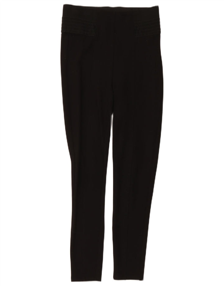 Zara Leggings Femme UK 12 Polyester Noir Moyen