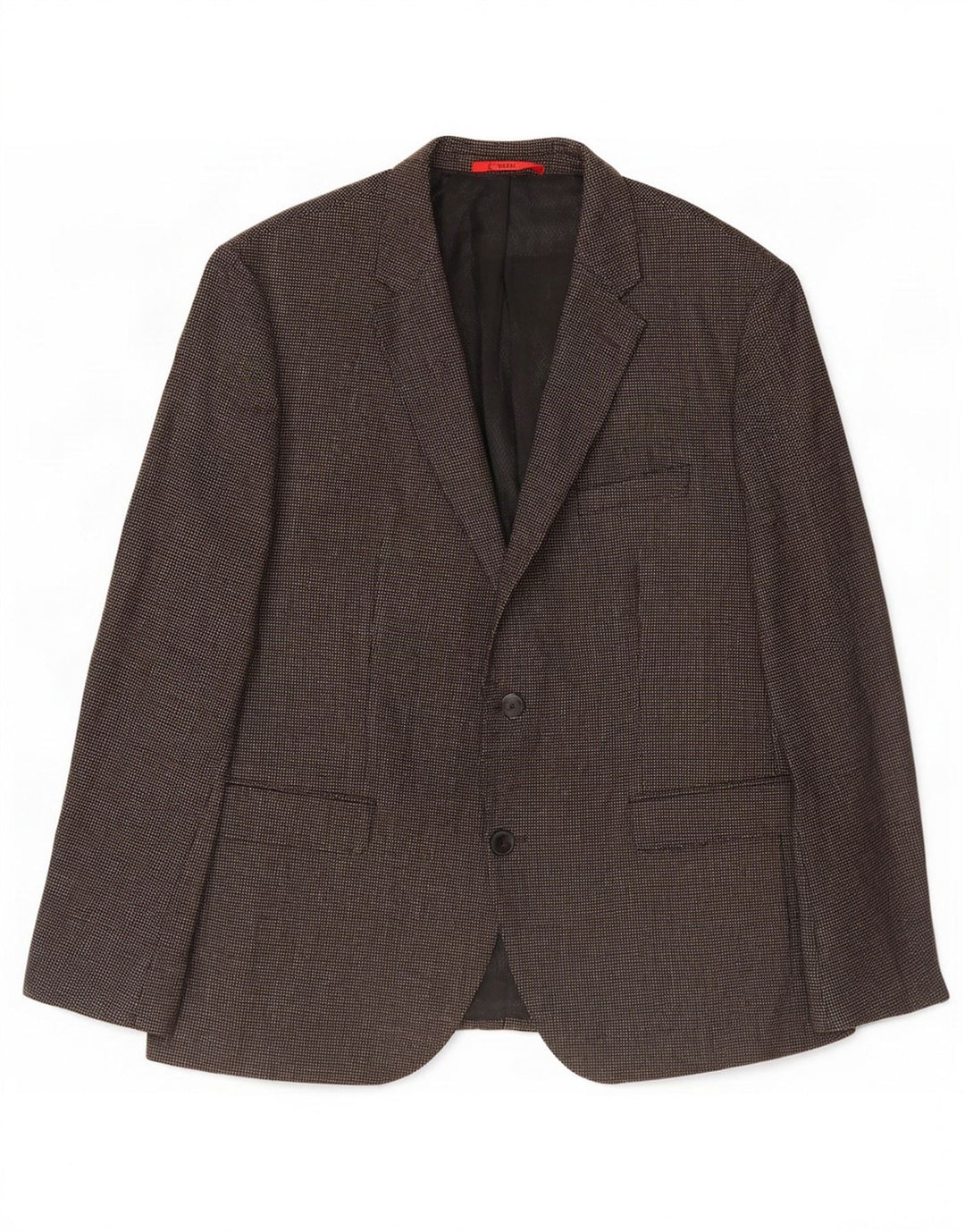 Hugo Boss Veste blazer à 2 boutons pour homme US 44 2XL Laine à pois marron