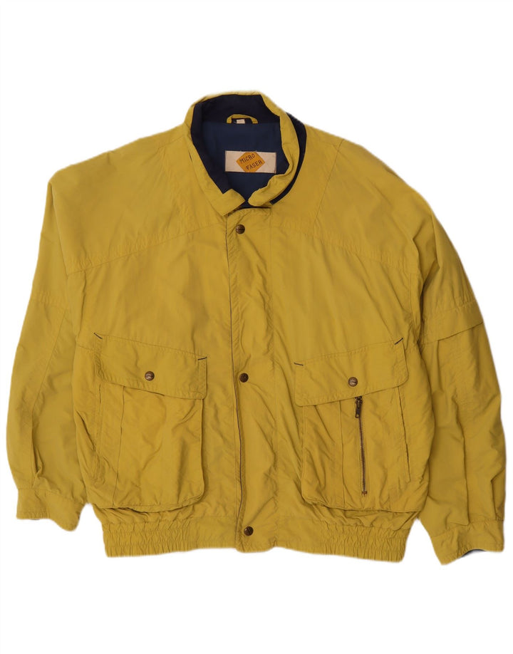Veste Bomber Homme Vintage IT 50 Grand Jaune