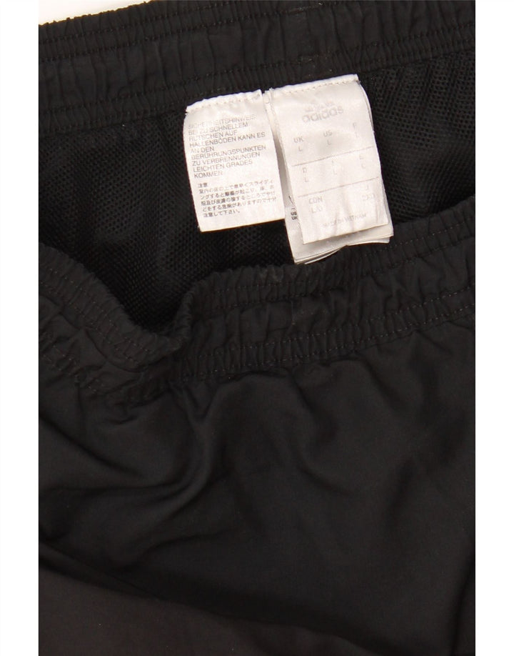 ADIDAS Pantalon de survêtement graphique pour hommes Joggers Large Noir Polyester