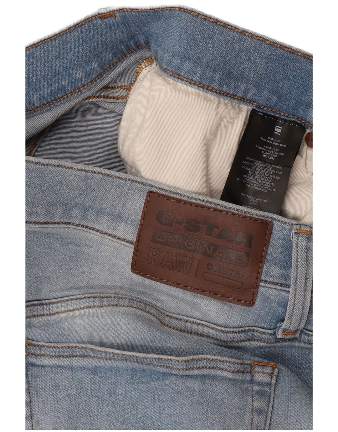 G-Star Jean Slim Homme W32 L32 Bleu Coton