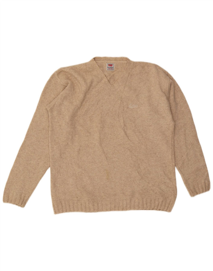 Levi's Pull V-Neck Jumper Homme Beige Moyen