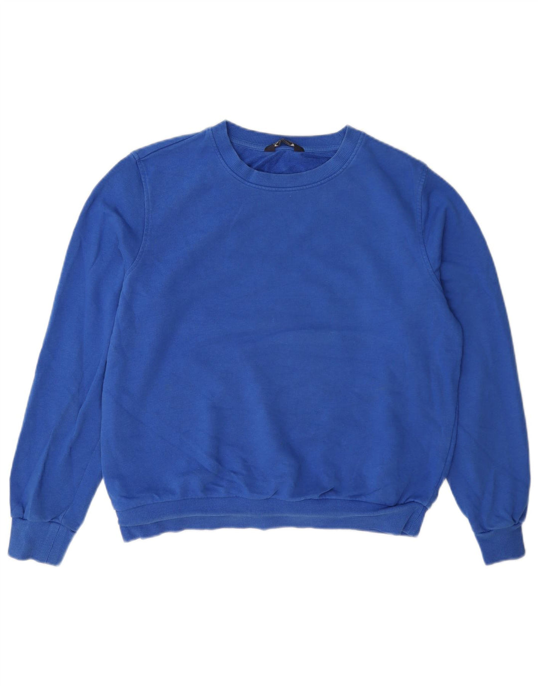 Marks & Spencer Sweat-shirt pour femme UK 12 Bleu moyen Coton