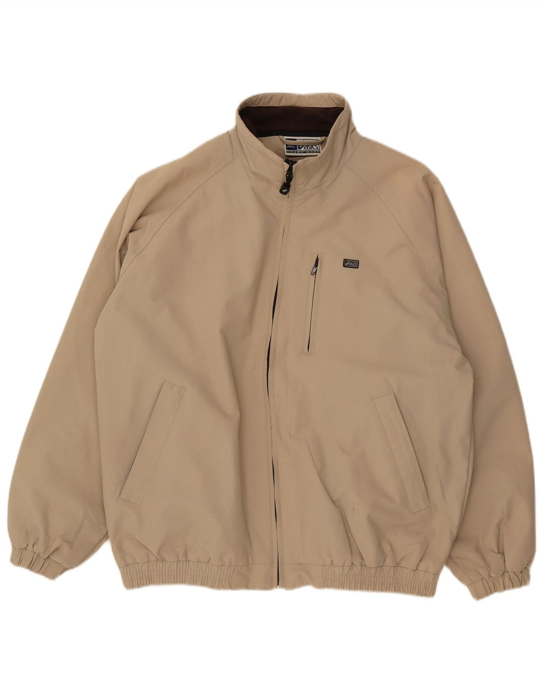 Asics Veste Bomber Homme UK 40 Large Beige Polyamide