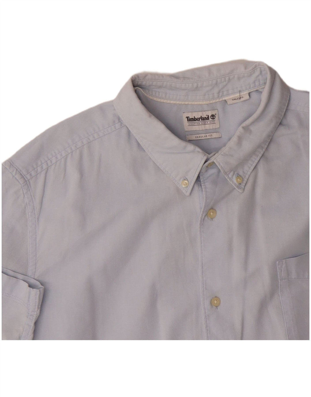 TIMBERLAND Chemise à manches courtes coupe régulière pour homme 3XL en coton bleu