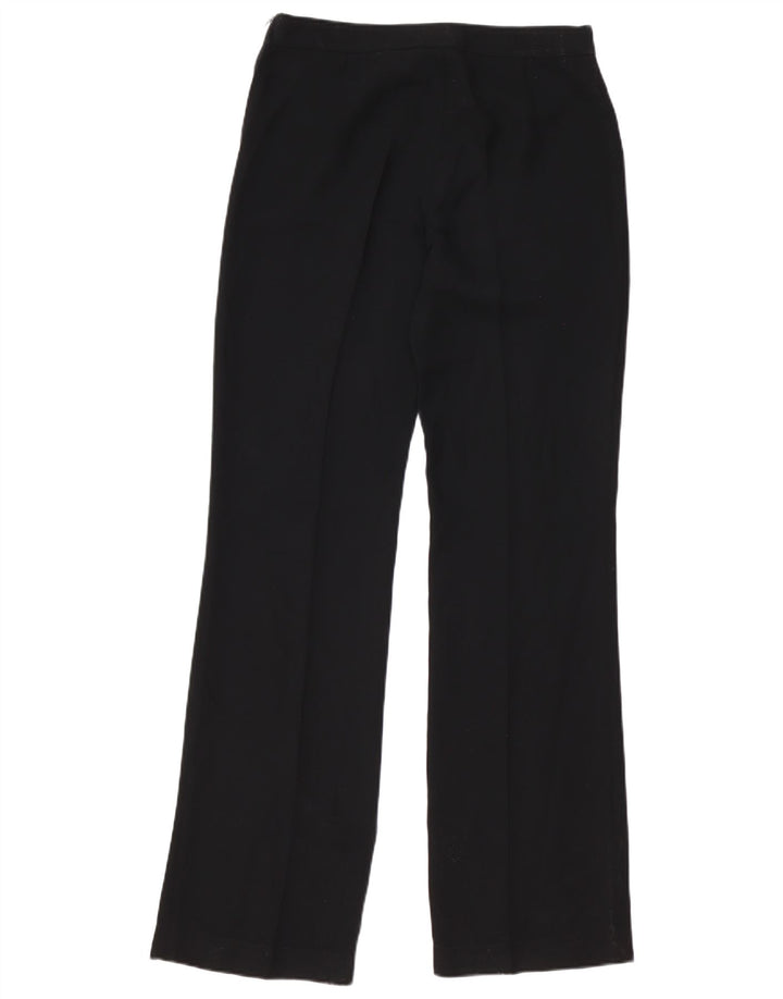 Zara Pantalon décontracté droit pour femme EU 40 Medium W30 L35 Noir Polyester