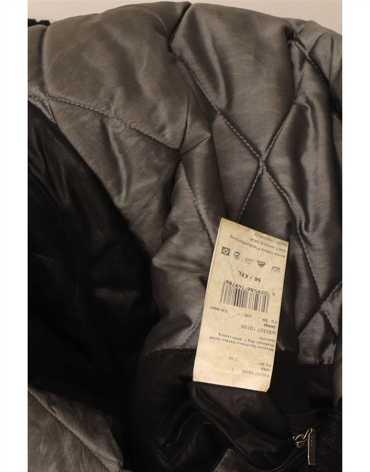 Milestone Veste Bomber à Capuche Homme UK 44 2XL Noir Polyester