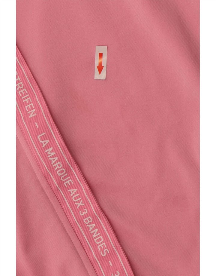 Adidas Veste de Survêtement Graphique Fille 11-12 Ans Rose Polyester