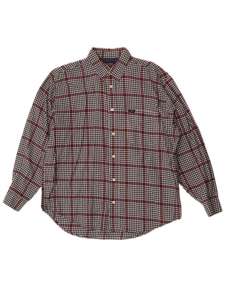 Lee Chemise Homme Grand Gris Vichy Coton