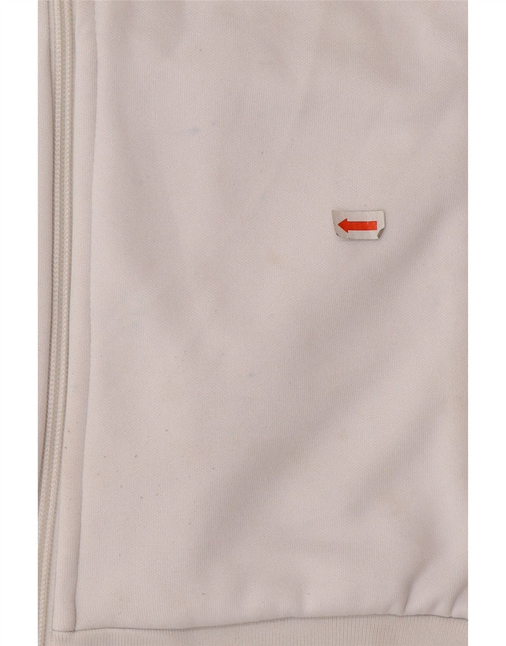 FILA Veste de survêtement graphique pour femme UK 16 Large Blanc Colorblock