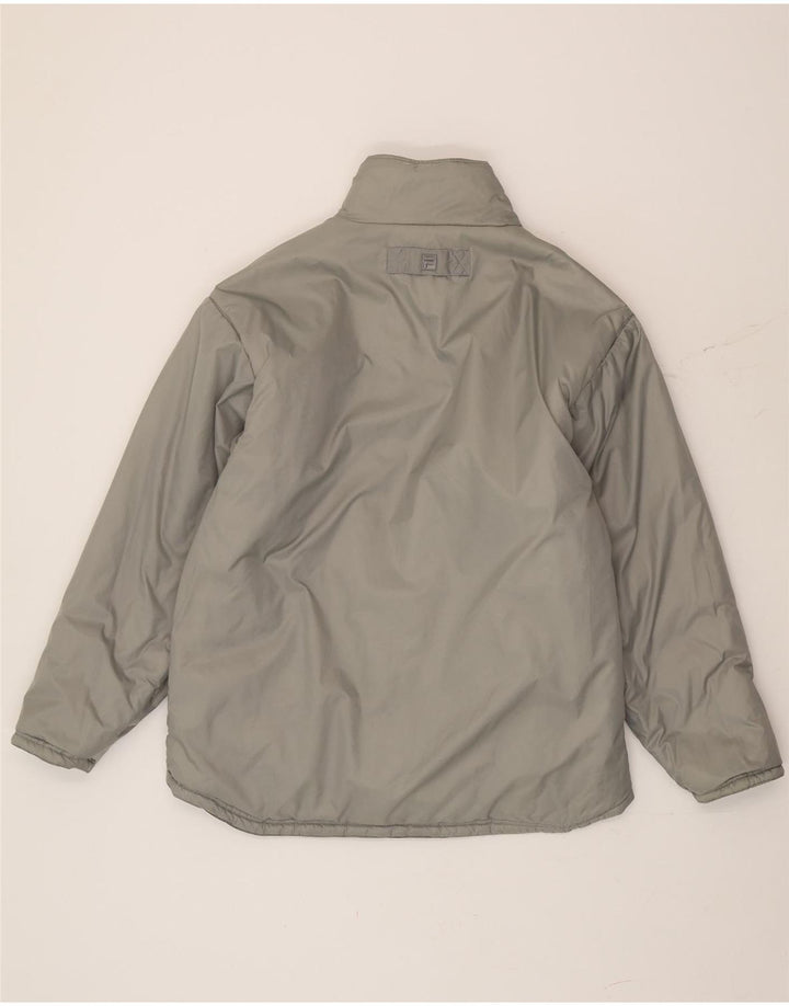 Fila Veste matelassée réversible pour homme IT 50 Large Noir Polyester Colorblock