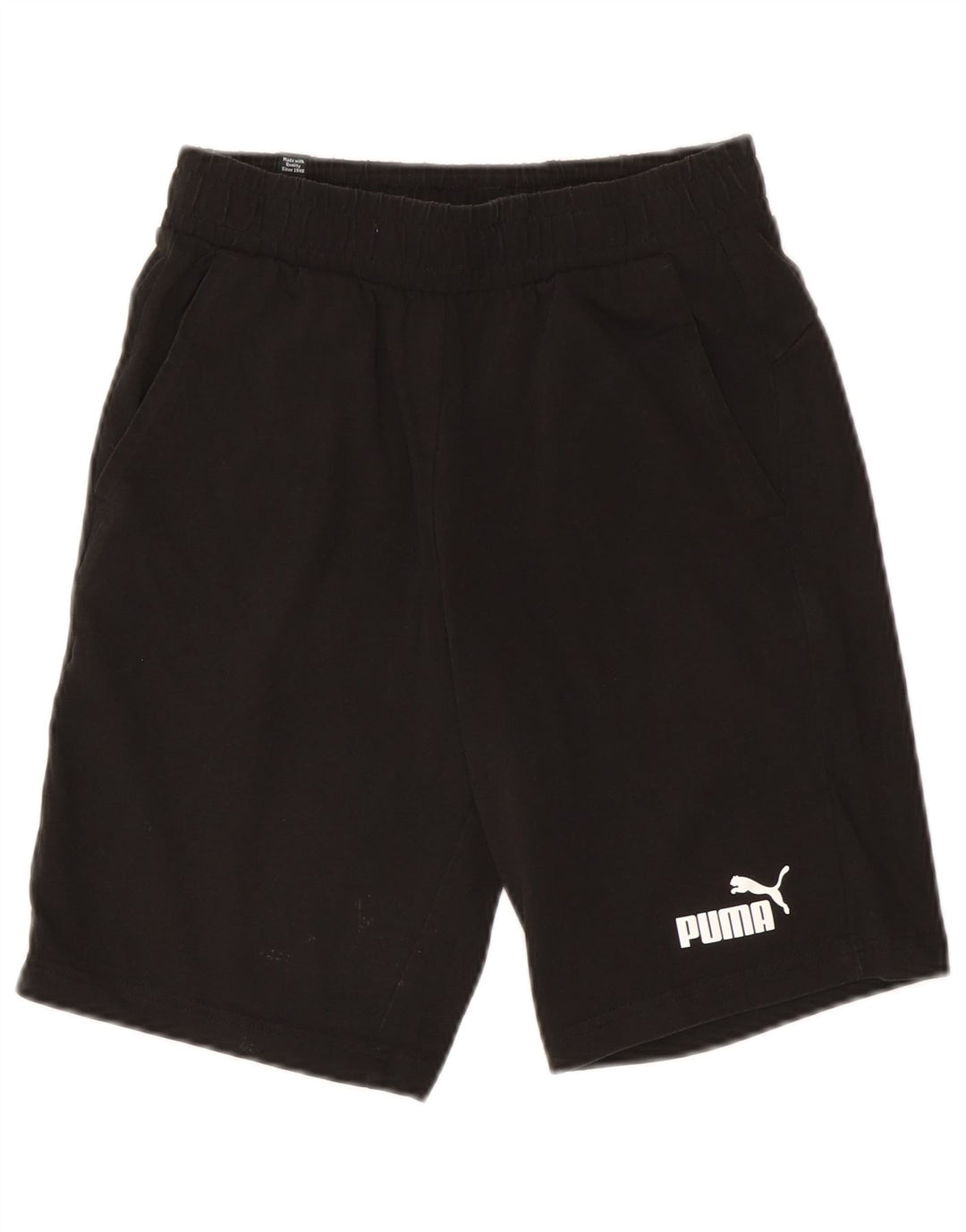 Puma Short de sport pour homme, petit, noir, coton