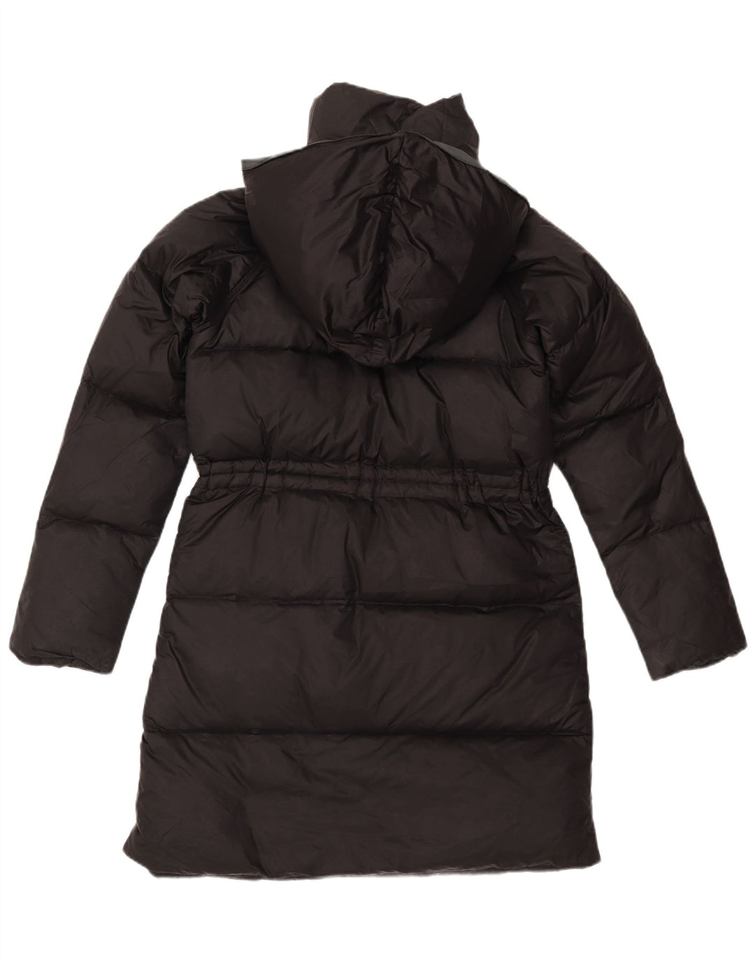 Calvin Klein Manteau rembourré à capuche pour femme UK 10 Small Noir Polyamide