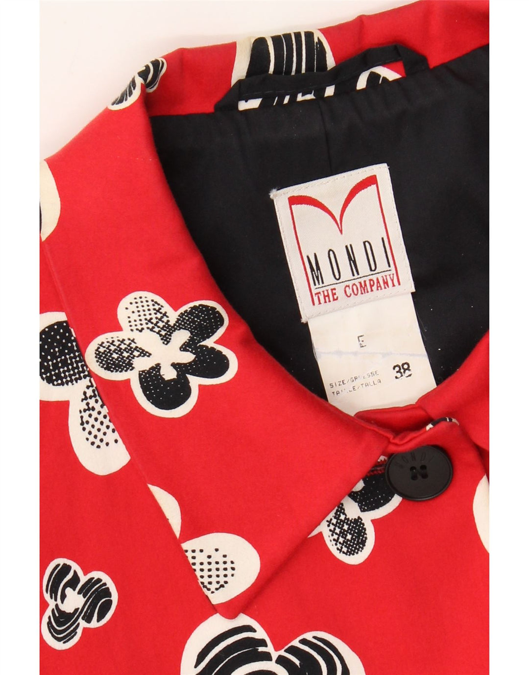 Mondi Veste Blazer 4 Boutons Homme EU 38 Rouge Moyen Floral